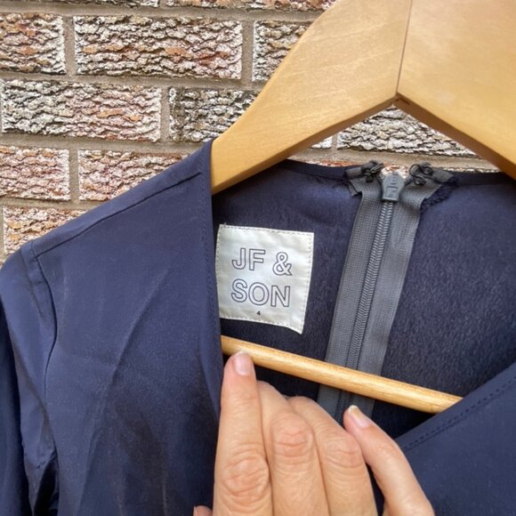 Indigo Silk Dress - Picture 4 of 16